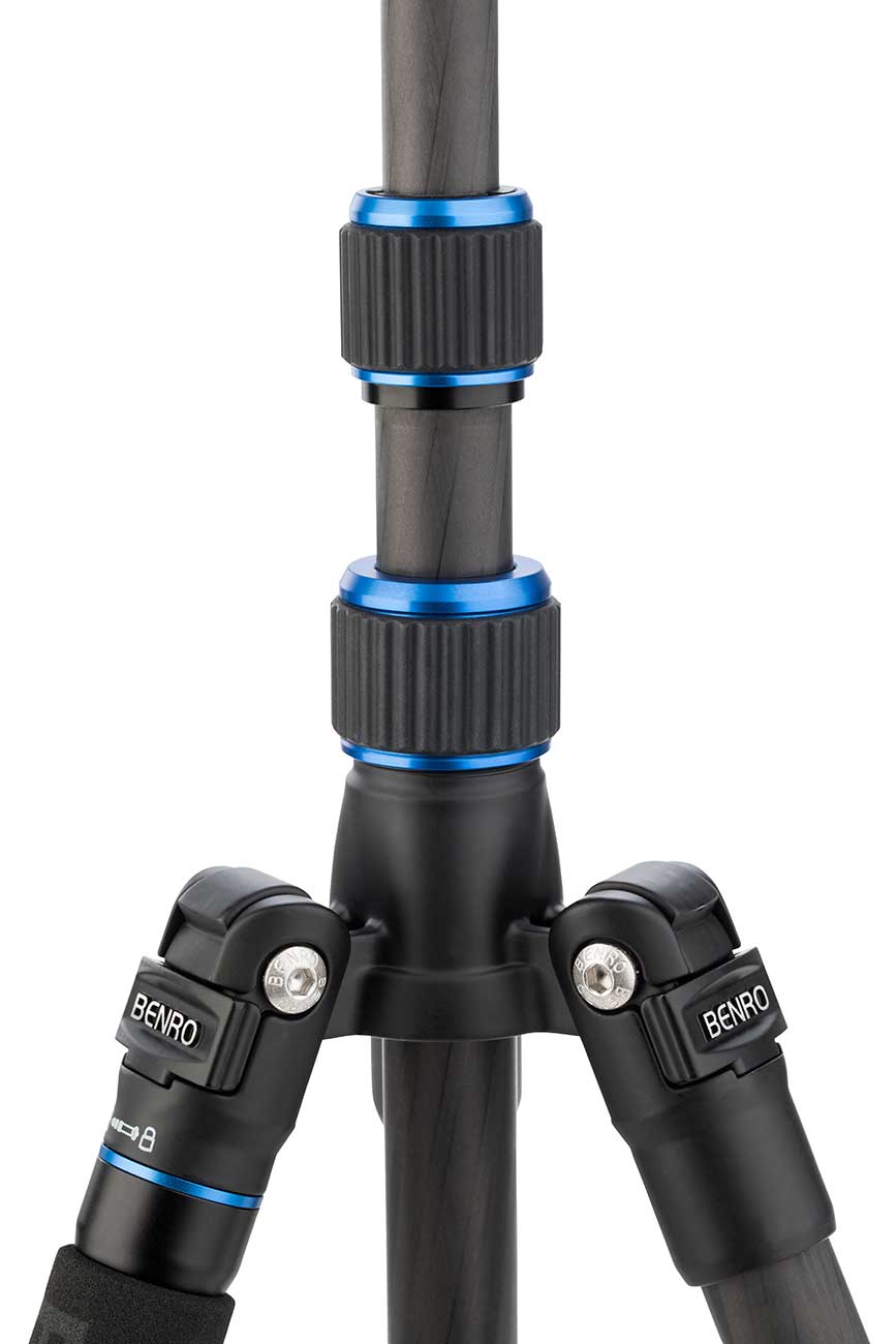 Benro Slim Travel Tripod Kit in Carbon Fiber Black/Blue - FSL09CN00 - image 5