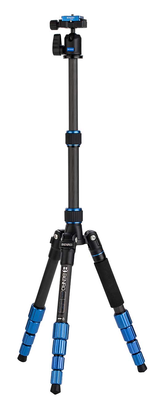 Benro Slim Travel Tripod Kit in Carbon Fiber Black/Blue - FSL09CN00 - image 3