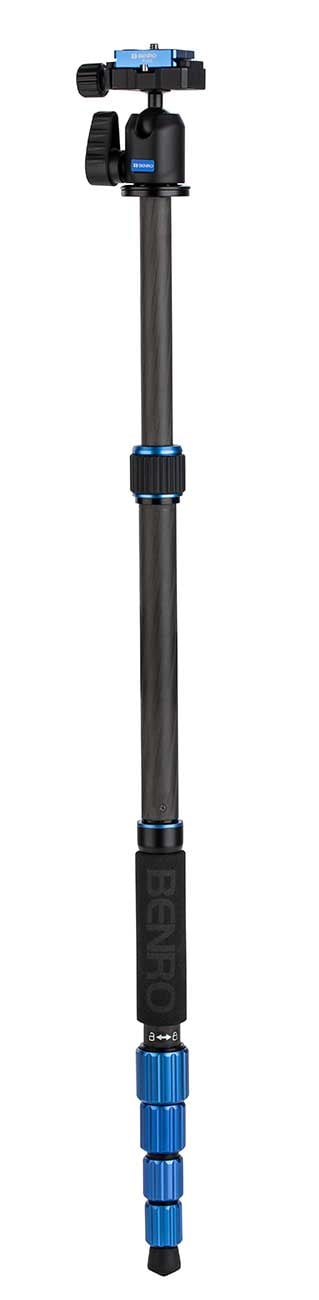Benro Slim Travel Tripod Kit in Carbon Fiber Black/Blue - FSL09CN00 - image 2