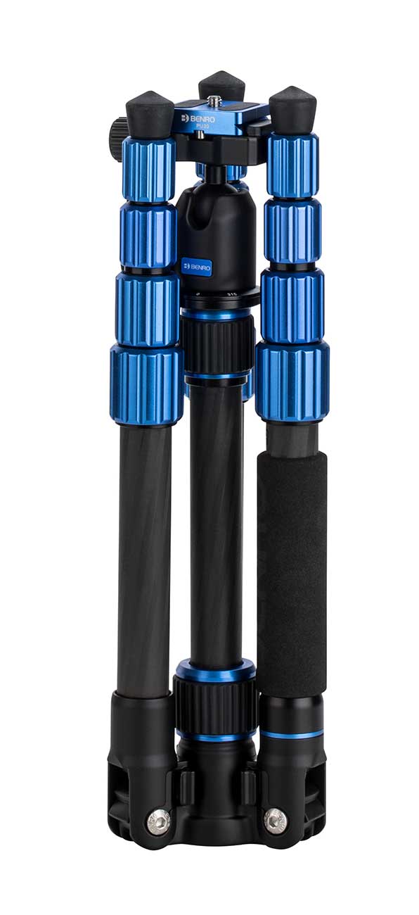 Benro Slim Travel Tripod Kit in Carbon Fiber Black/Blue - FSL09CN00 - image 7