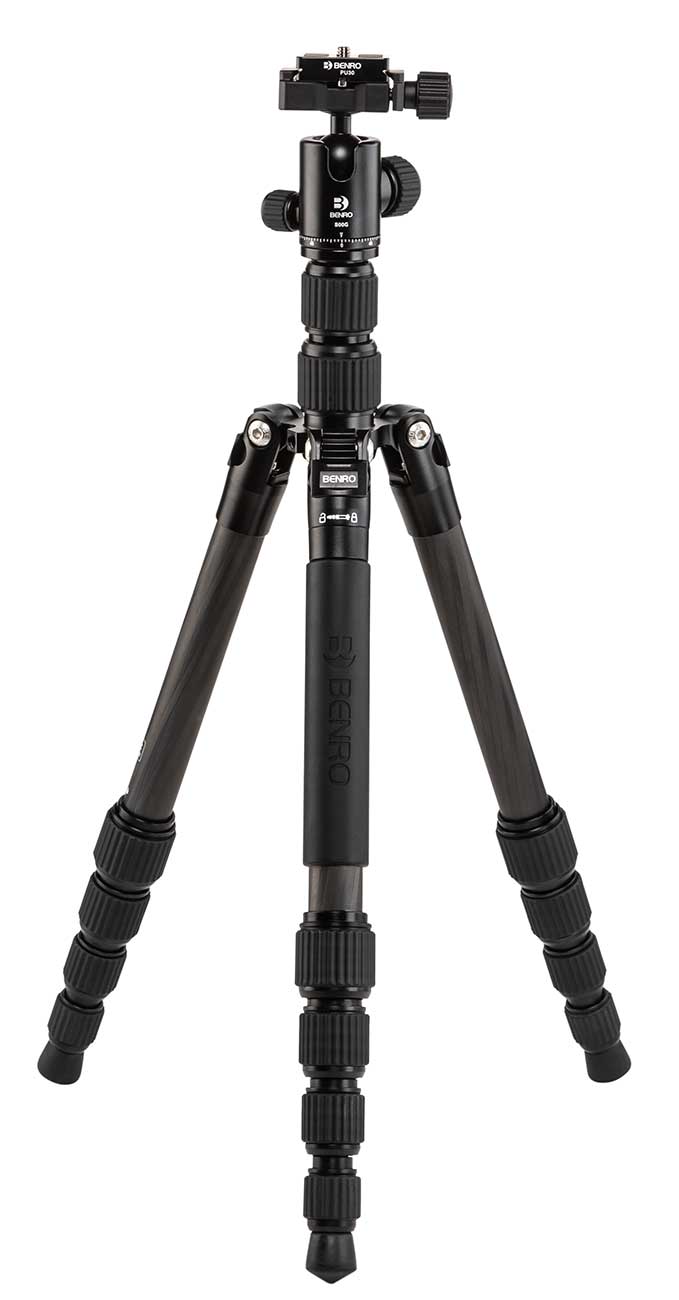 Benro Tripster 0-Series Tripod in Carbon Fiber Black - FTR09CB00GBLK - image 1