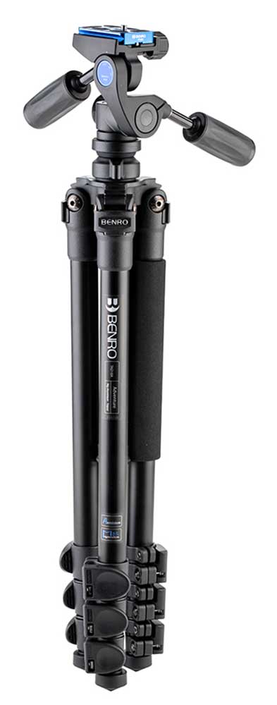 Benro Adventure Tripod in Aluminum Black with HD1A - TAD18AHD1A - image 2