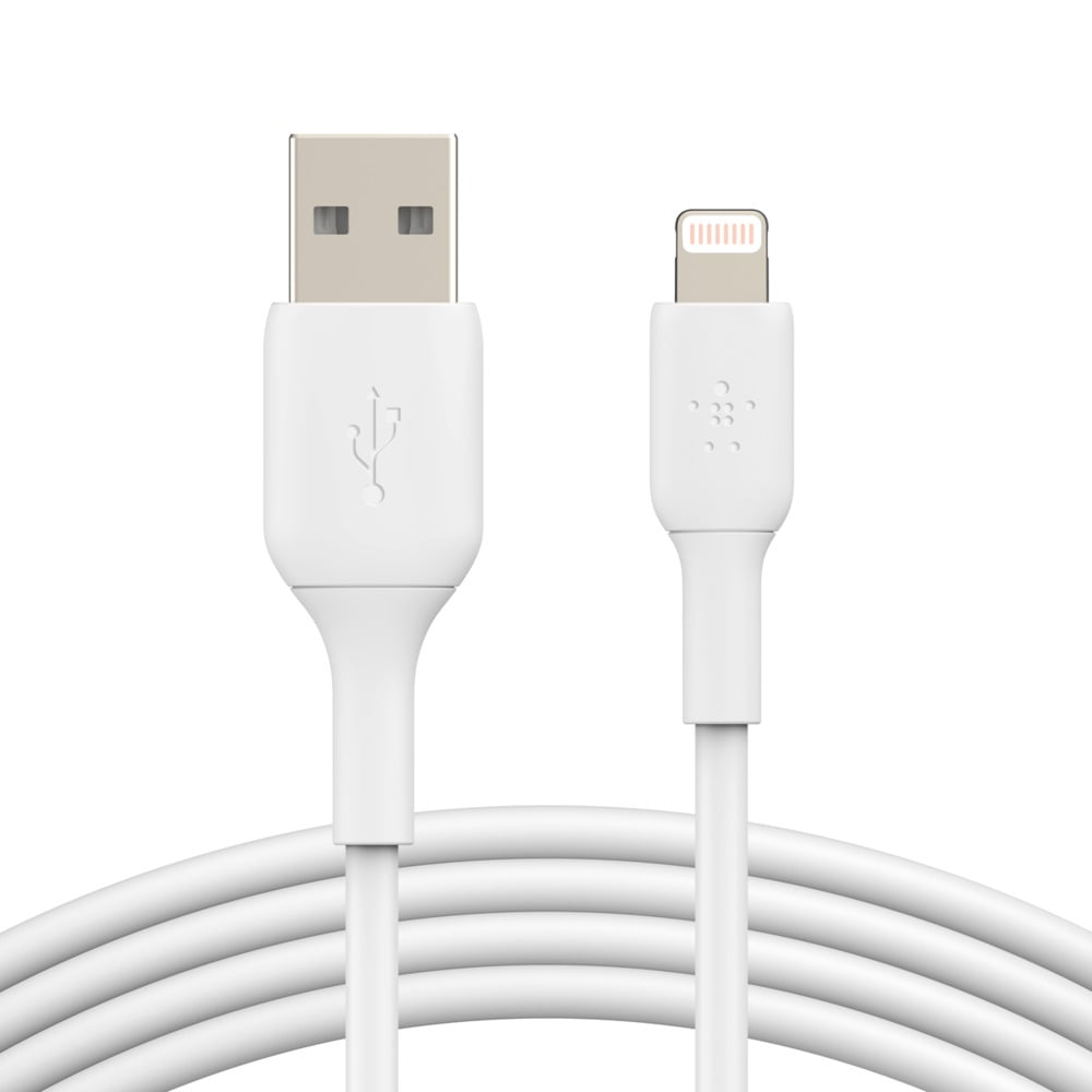 Belkin BOOST CHARGE 6.6 Foot White Lightning To USB-A Cable - CAA001BT2MWH - image 1