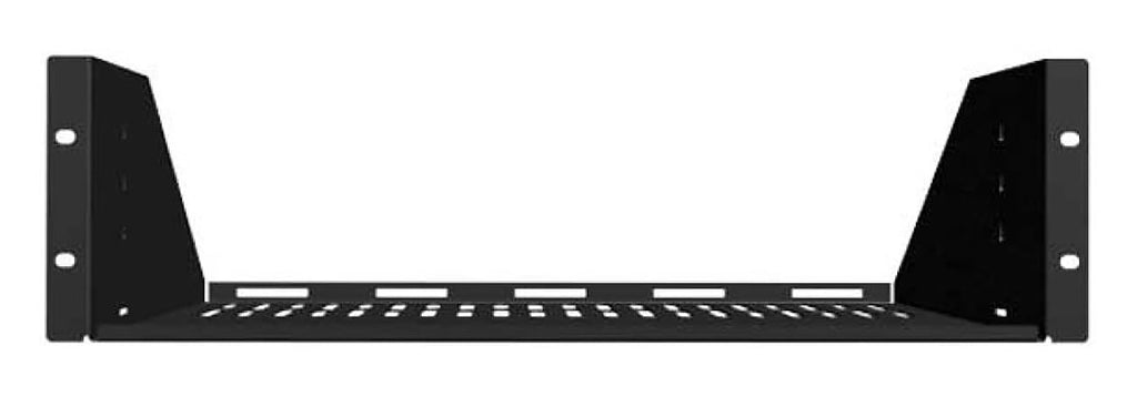 Sanus 3U Black Vented AV Shelf - CASH23-B1 - image 1