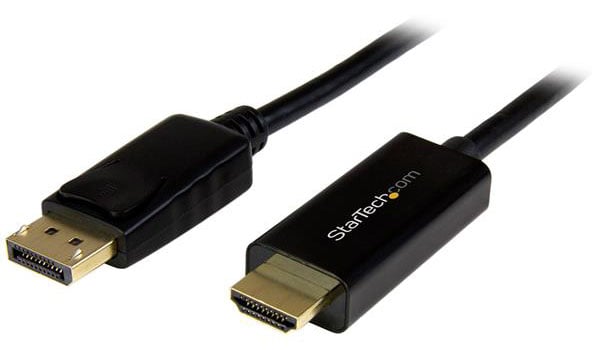 StarTech 6 Ft. 4K DisplayPort to HDMI Converter Cable  - DP2HDMM2MB - image 1