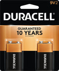 Duracell Coppertop 9V Alkaline Battery 2 Pack - DURACELL-MN1604B2 - image 1