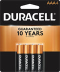 Duracell Coppertop AAA Alkaline Battery 4 Pack - DURACELL-MN2400B4 - image 1