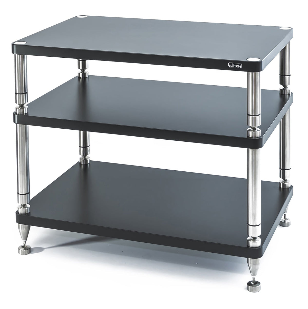 Solidsteel HY-3 Flat Black High-End Audio Rack - HY-3L - image 1