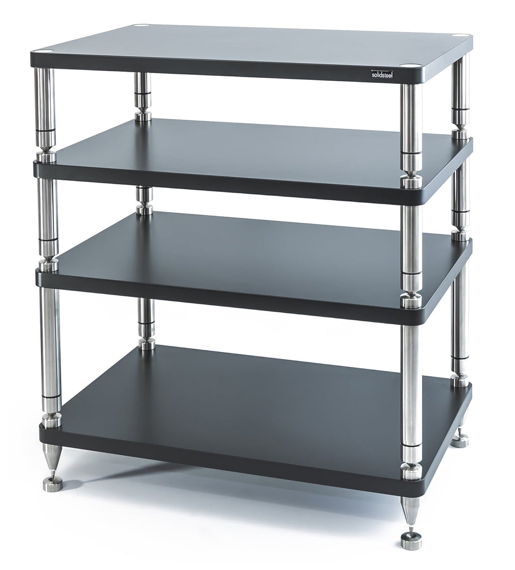 Solidsteel HY-4 Flat Black High-End Audio Rack - HY-4L - image 1