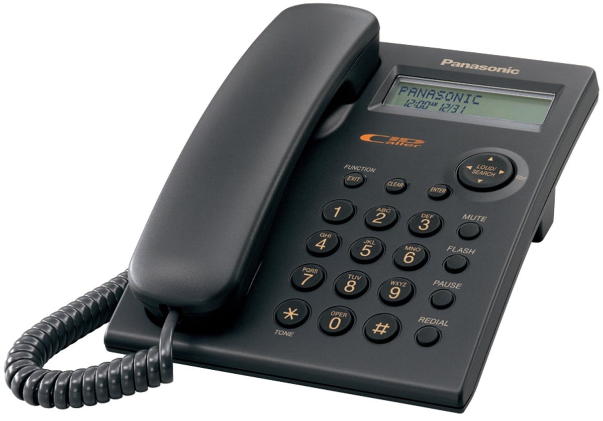 Panasonic Integrated Corded Black Telephone - KX-TSC11B - image 1