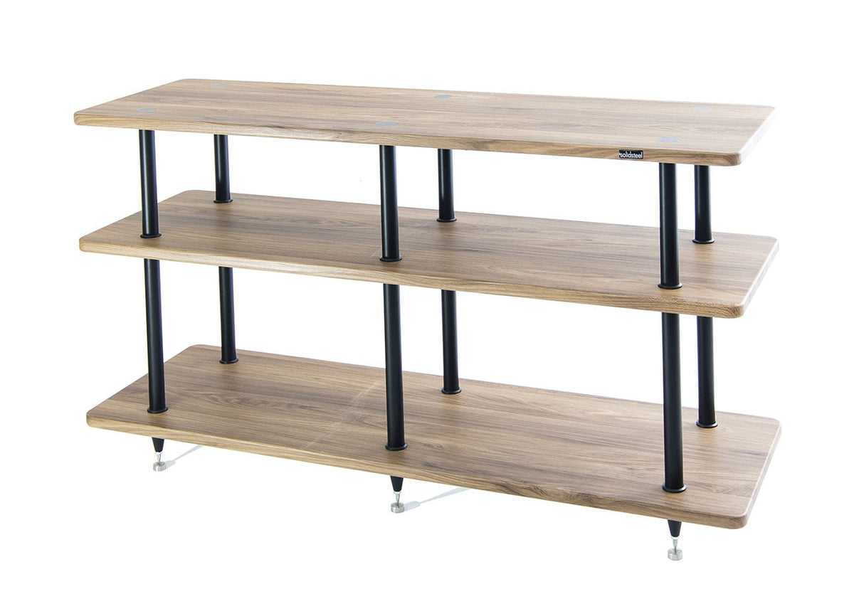 Solidsteel VL-3 Walnut Wood Vinyl Record Storage & Hi-Fi Rack - VL-3 - image 1