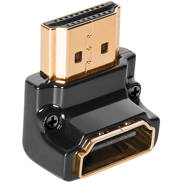 AudioQuest 90 Degree Narrow Side Right Angle HDMI Adapter - 69-046-01 - image 1