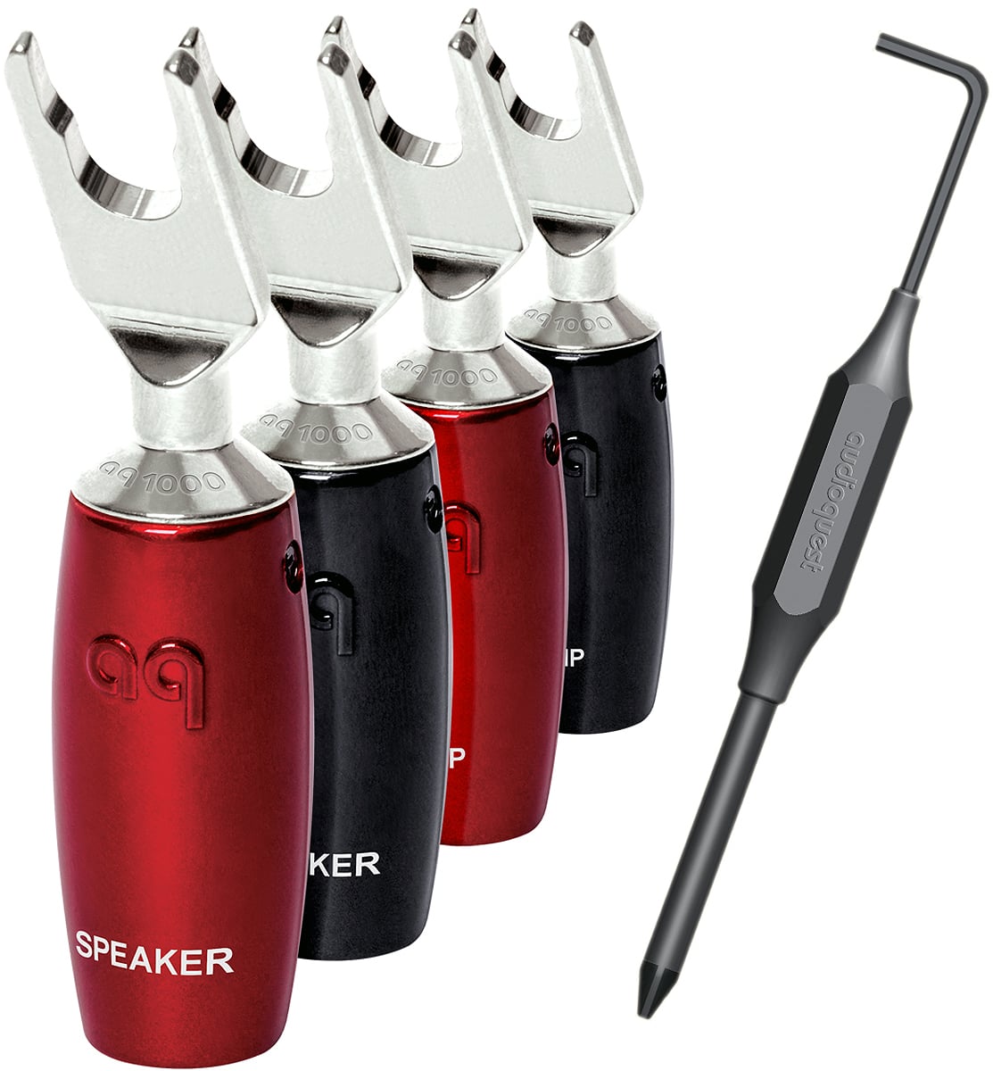 AudioQuest 500 Series Silver Multi-Spades - SPADE4PACK500S - image 1