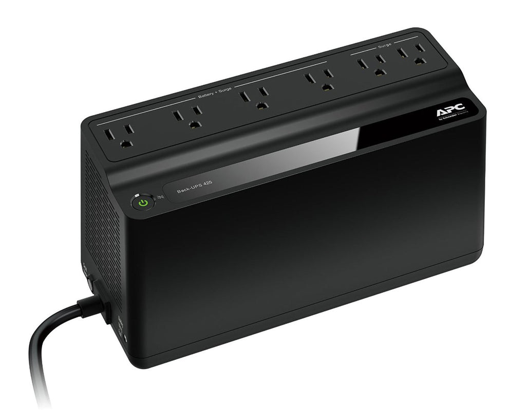 APC Back-UPS 6-Outlet Surge Protector And Battery Backup - BE425M - image 1