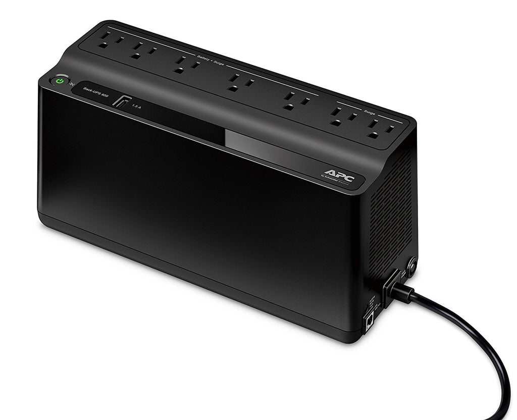 APC Back-UPS 600VA UPS Battery Backup & Surge Protector With USB Charging Port - BE600M1 - image 1
