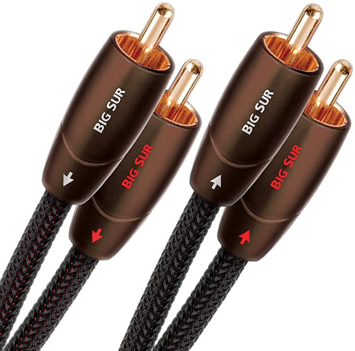 AudioQuest 3.3 Feet Big Sur Analog Interconnect Cable - BIGSURRCA2RCA1M - image 1