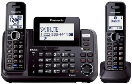 Panasonic 2-Line Bluetooth Cellular Handsets - KX-TG9542B - image 1