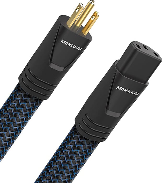 AudioQuest Monsoon 15A 3.3 Feet Low-Z/Noise-Dissipation 3-Pole AC Power Cable - MONSOON15AUS1M - image 1