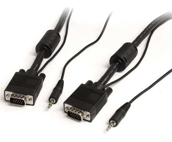 StarTech 25 Ft. Coax High Resolution Monitor VGA Cable With Audio HD15 M/M  - MXTHQMM25A - image 1