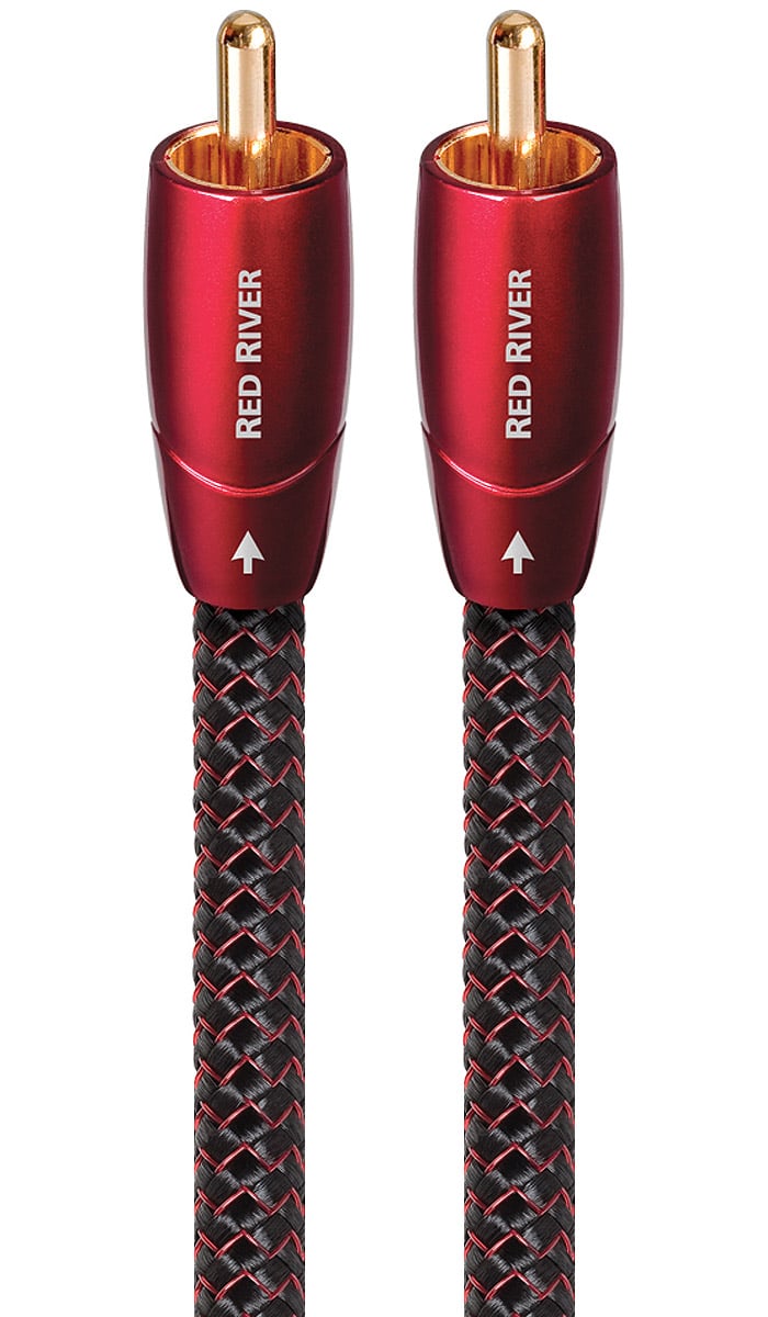 AudioQuest 9.9 Feet Red River RCA Interconnect Cables - REDRIVER3MRCA - image 1
