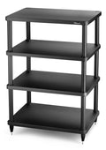 Solidsteel Black S3 Series 4 Shelf Audio Rack - S3-4BK - image 1