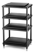 Solidsteel Black S5 Series 4 Shelf Audio Rack - S5-4BK - image 1