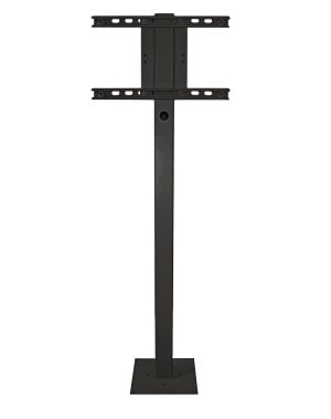SunBrite Black Outdoor TV Deck Planter Pole - SB-DP46XA-BL - image 1