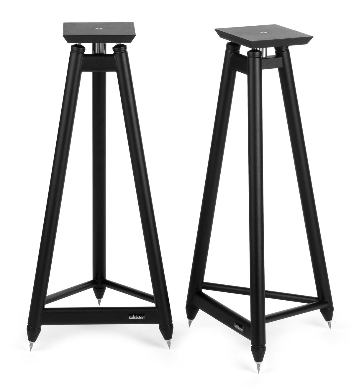 Solidsteel SS-7 Vintage Hi-Fi Speaker Stands (Pair) - SS-7BK - image 1
