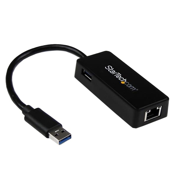 StarTech Black USB 3.0 To Gigabit Ethernet Adapter  - USB31000SPTB - image 1