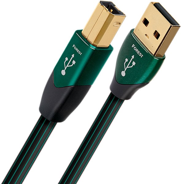 AudioQuest 2.5 Feet Forest USB A To B Digital Interconnect Cable - USBFORESTA2BPOINT75M - image 1