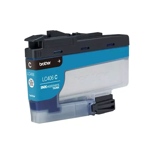 Brother INKvestment Tank Standard-Yield Ink Cartridge Cyan - LC406CS - image 2