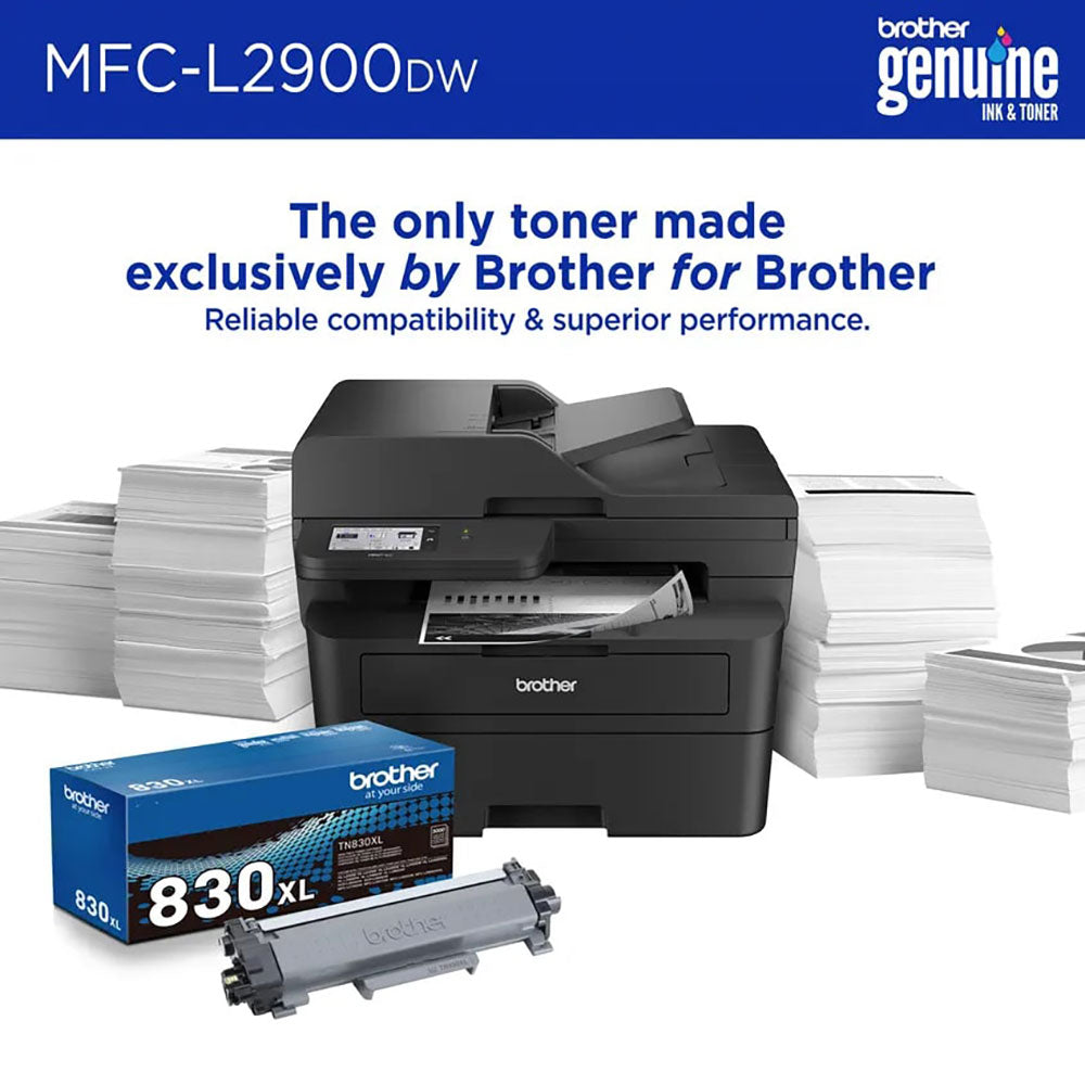Brother Laser Printer All-in-One Monochrome Wireless Compact in Black - MFC-L2900DW - image 5