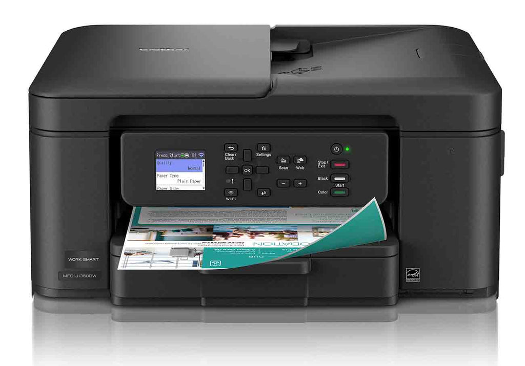 Brother Work Smart 1360 Wireless Color InkJet All-in-One Printer in Black - MFCJ1360DW - image 1