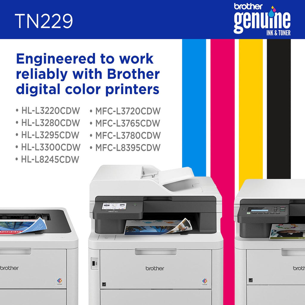 Brother Toner Cartridge Standard Yield for Laser Printers in Yellow - TN229Y - image 5