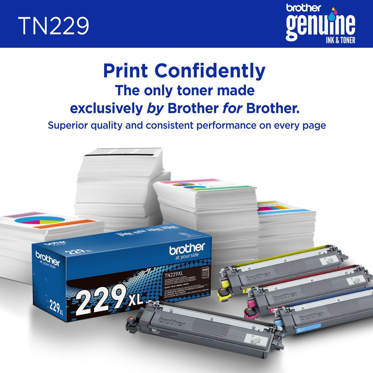Brother Toner Cartridge Standard Yield for Laser Printers in Yellow - TN229Y - image 4