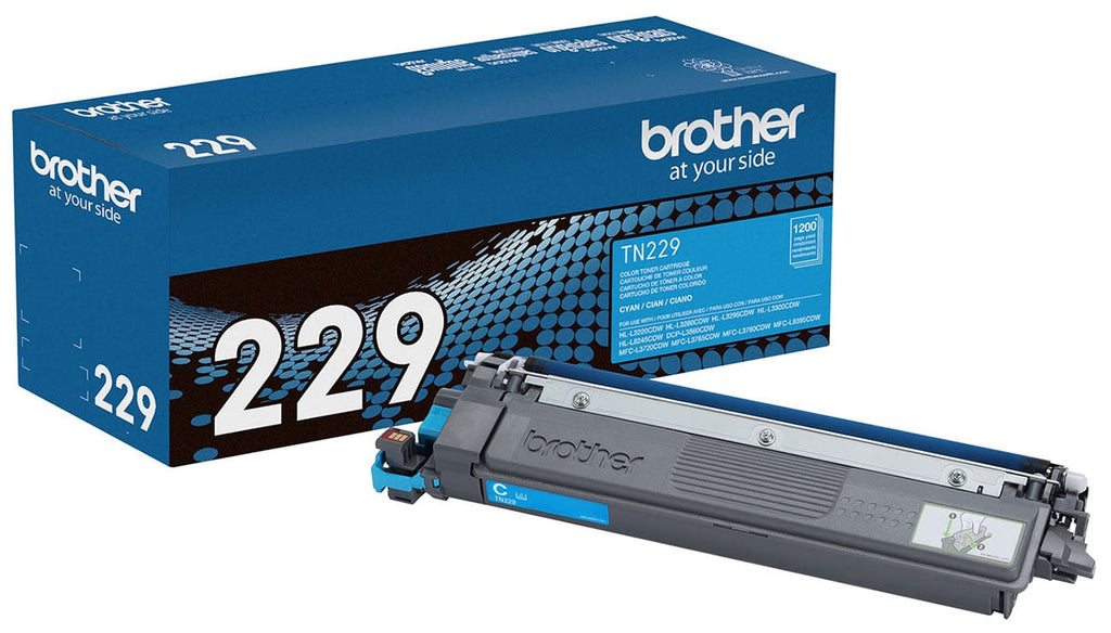 Brother Toner Cartridge Standard Yield for Laser Printers in Cyan - TN229C - image 1