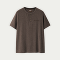 Henley T-Shirt - Brown