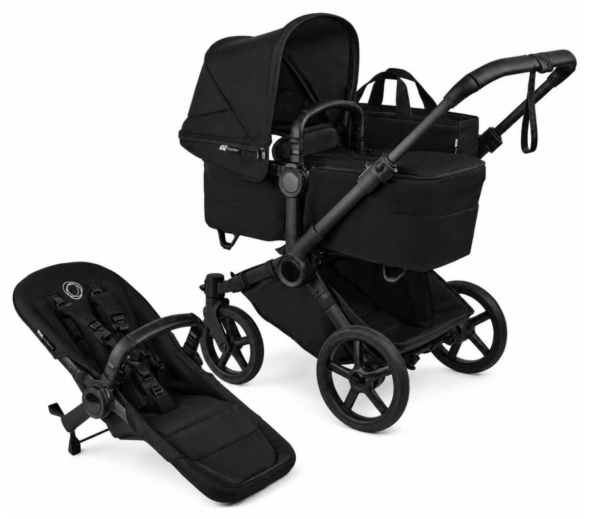 Bugaboo Donkey 6 2-in-1 Stroller in Heritage Black with Black Base - 100370029 - image 8