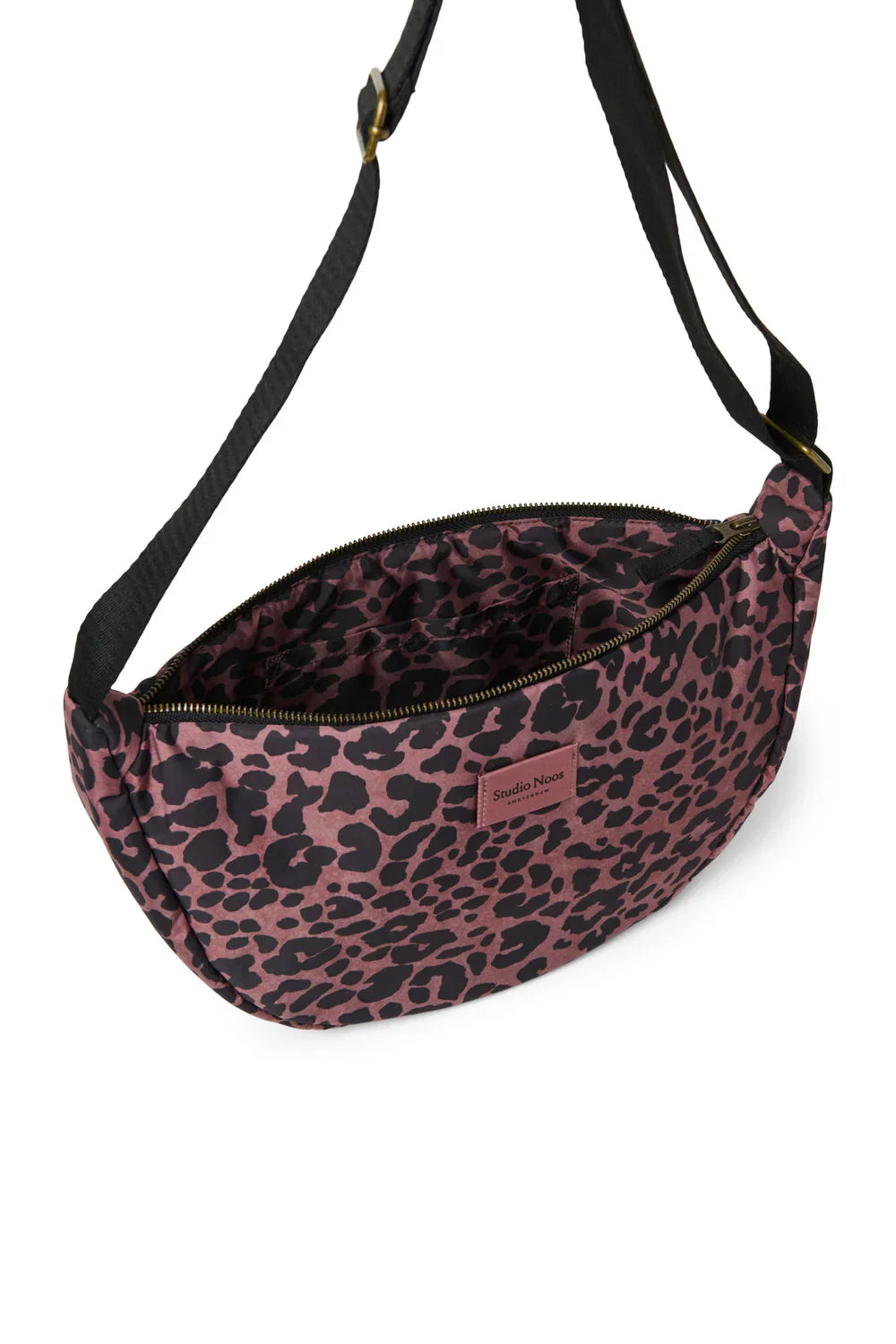 Rote Leopard Plüsch-Gürteltasche für Erwachsene