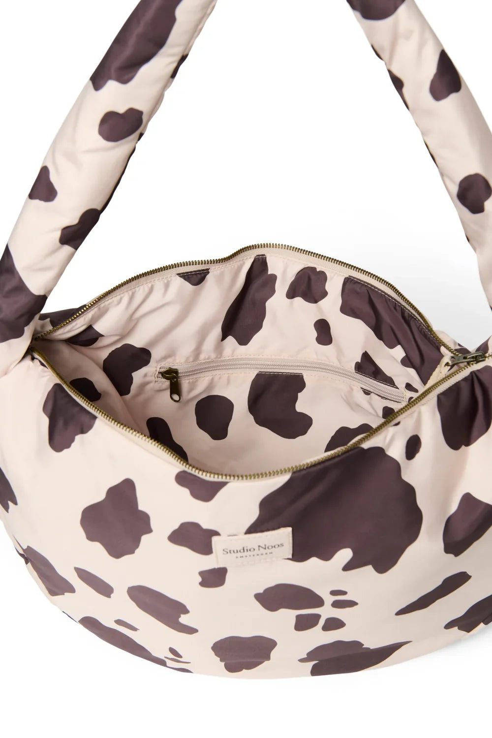Holy Cow Puffy Crossbody-tas - Bruinachtig