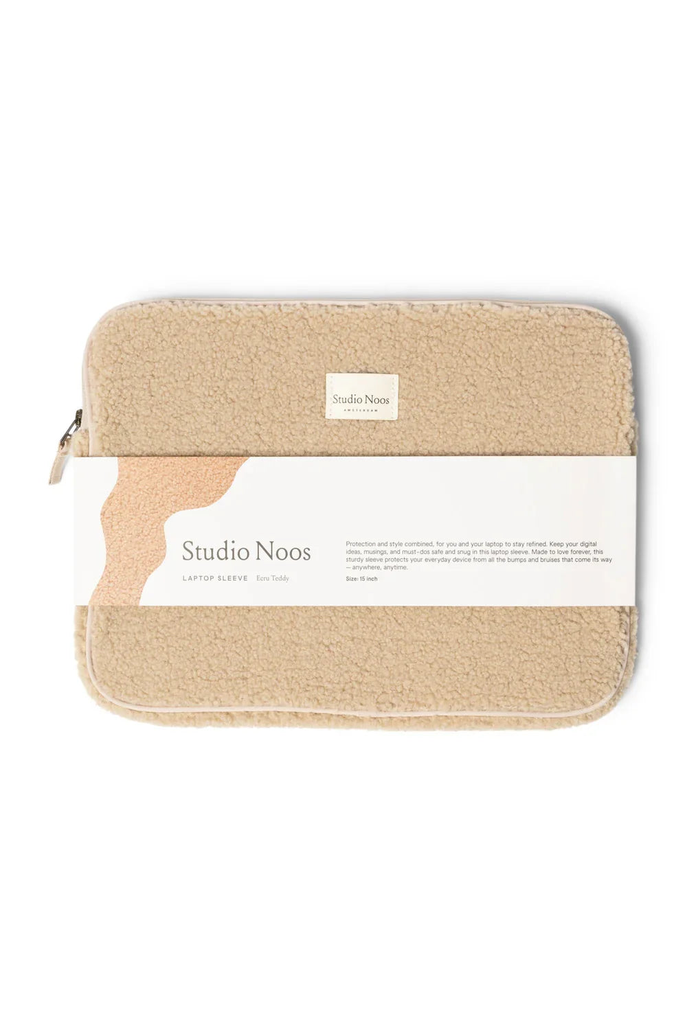 Ecru Teddy Laptop Sleeve 15 Inch