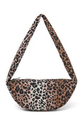 Hazel Leopard Mini-Umhängetasche aus weicher Baumwolle