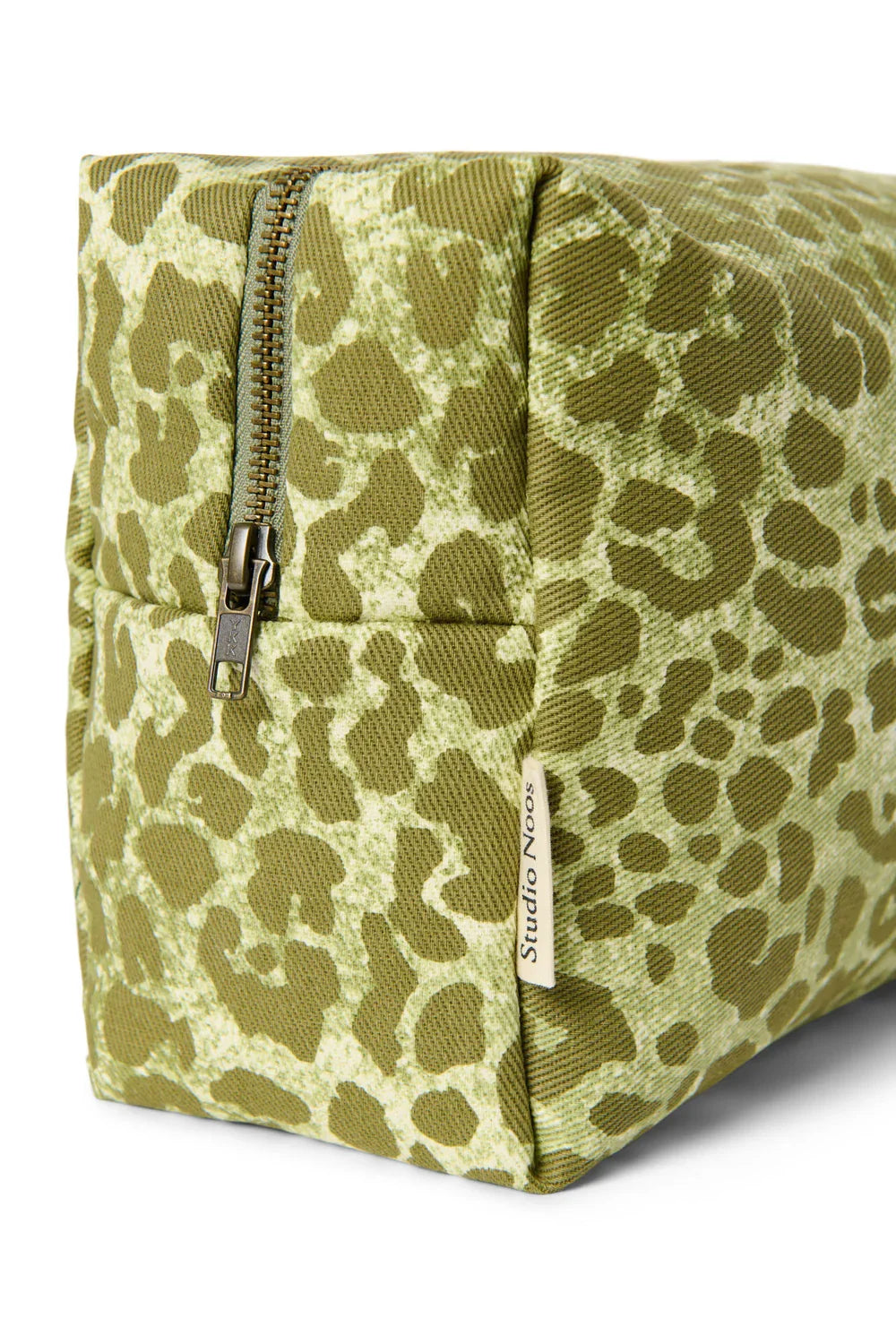 Grüne Leopard-Baumwoll-Kulturtasche