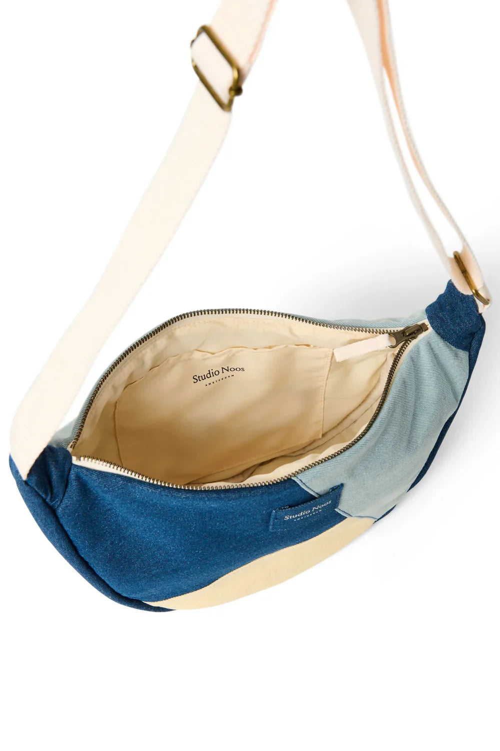 Denim-Patchwork-Gürteltasche für Erwachsene