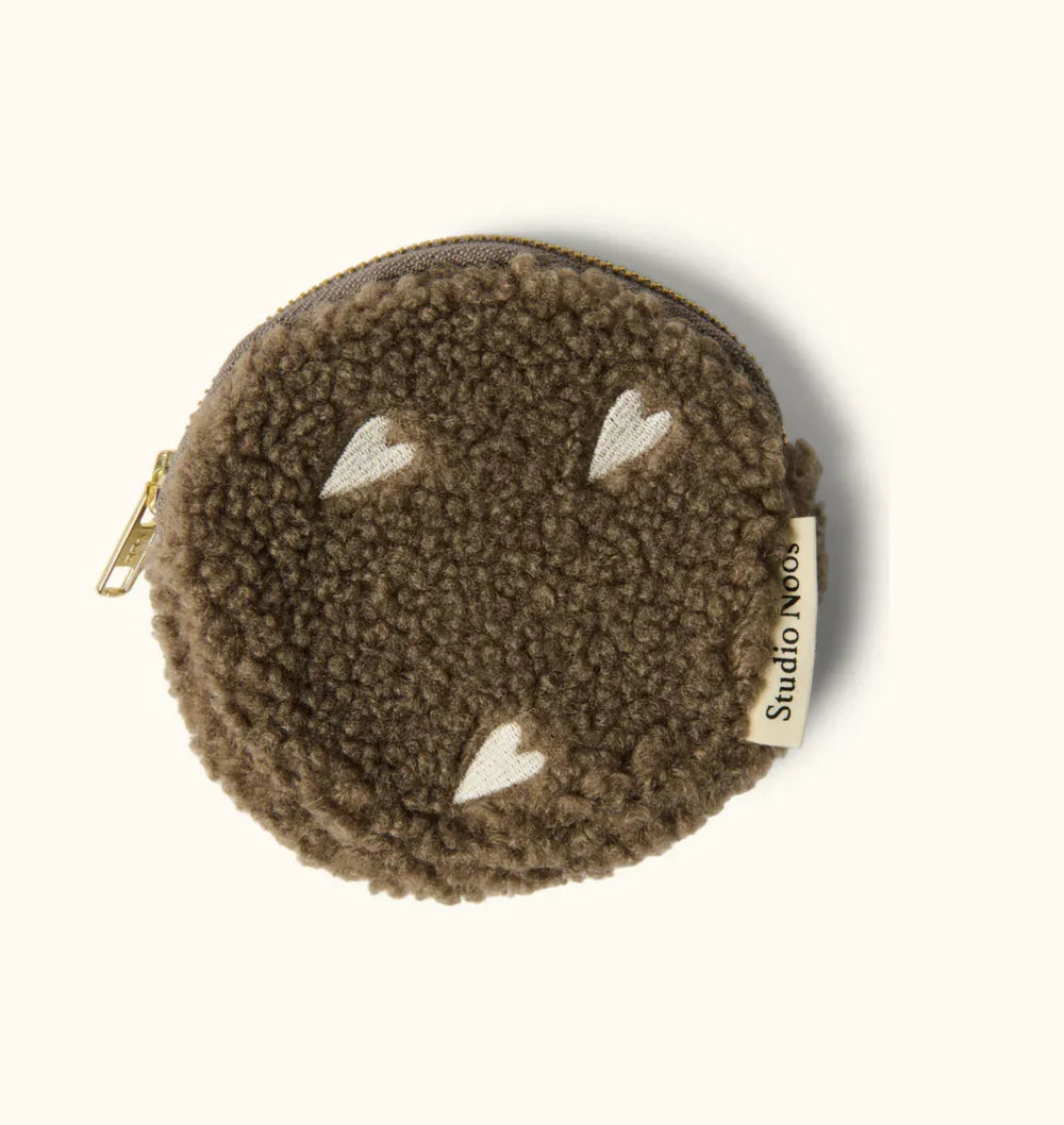 Ecru Hearts Teddy Wallet