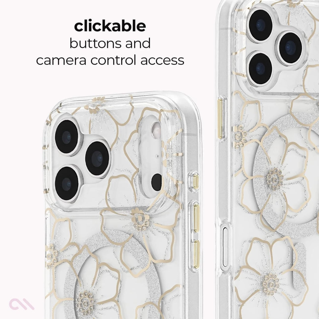 Case-Mate MagSafe Phone Case for iPhone 18 Pro and iPhone 17 Pro in Floral Gems - CM061008 - image 2