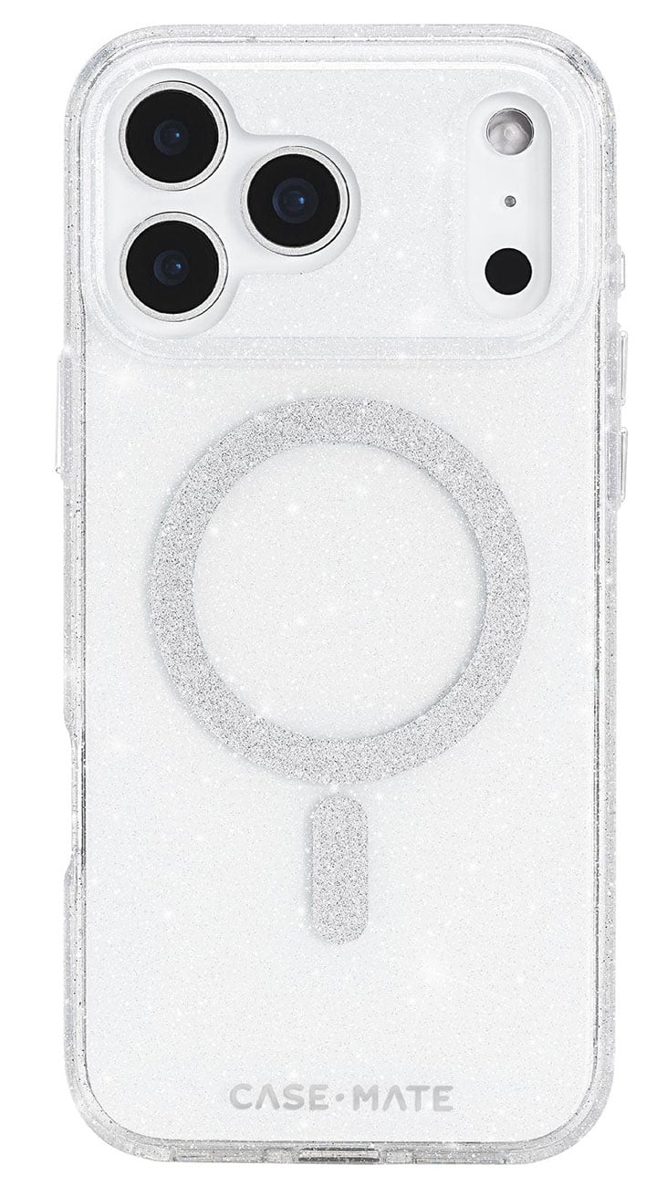 Case-Mate MagSafe Phone Case for iPhone 17 Pro Max in Sheer Twinkle Silver - CM057228 - image 1