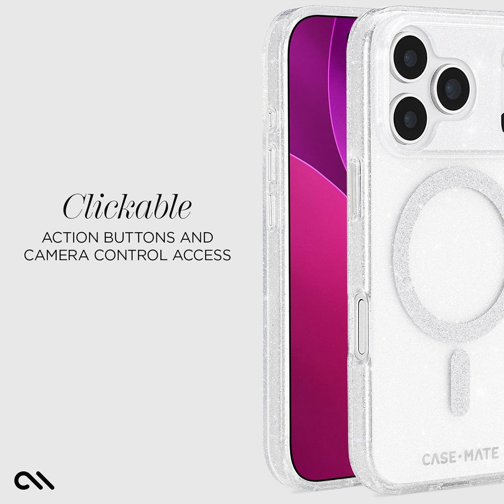 Case-Mate MagSafe Phone Case for iPhone 17 Pro in Sheer Twinkle Silver - CM057302 - image 4