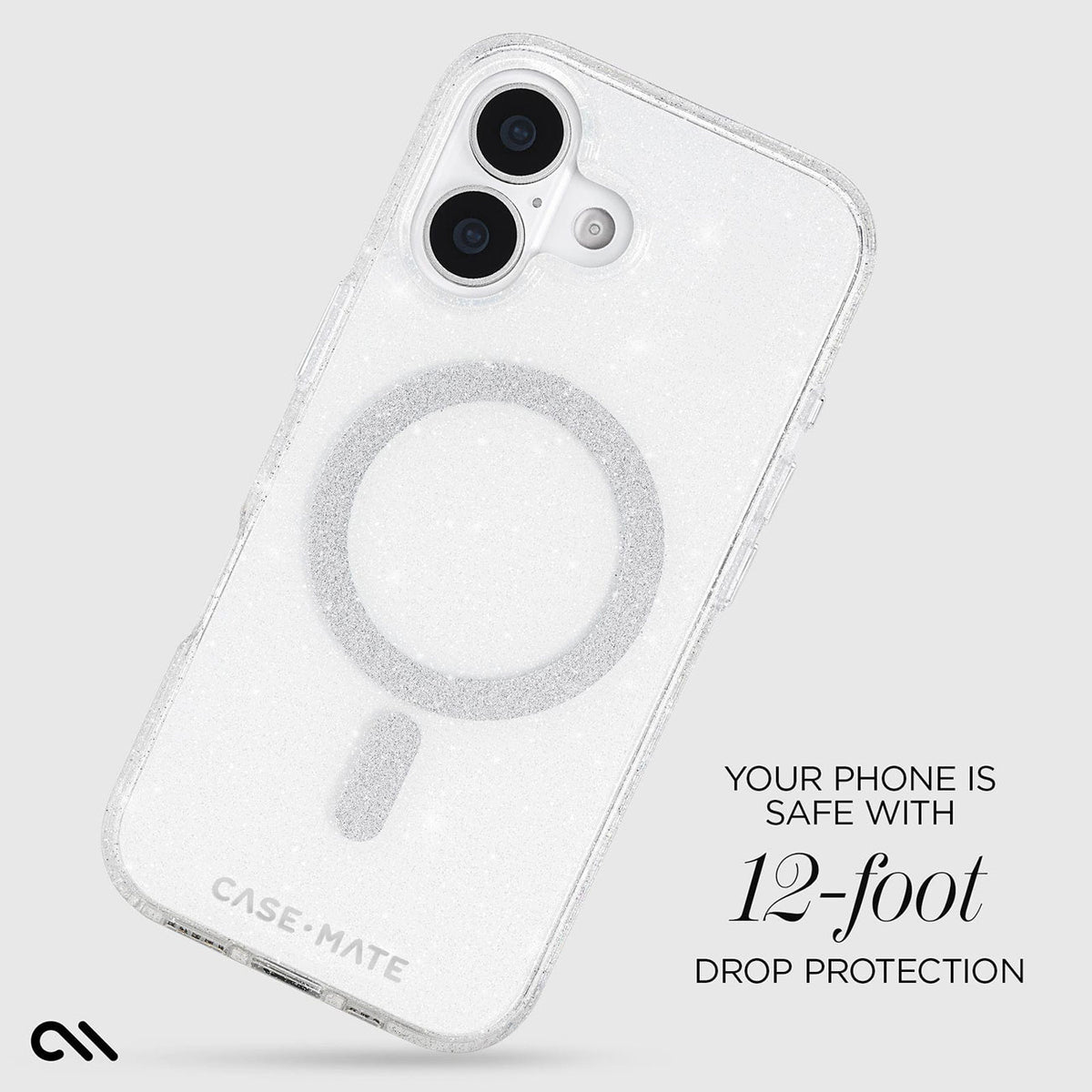 Case-Mate MagSafe Phone Case for iPhone 17 in Sheer Twinkle Silver - CM057384 - image 2