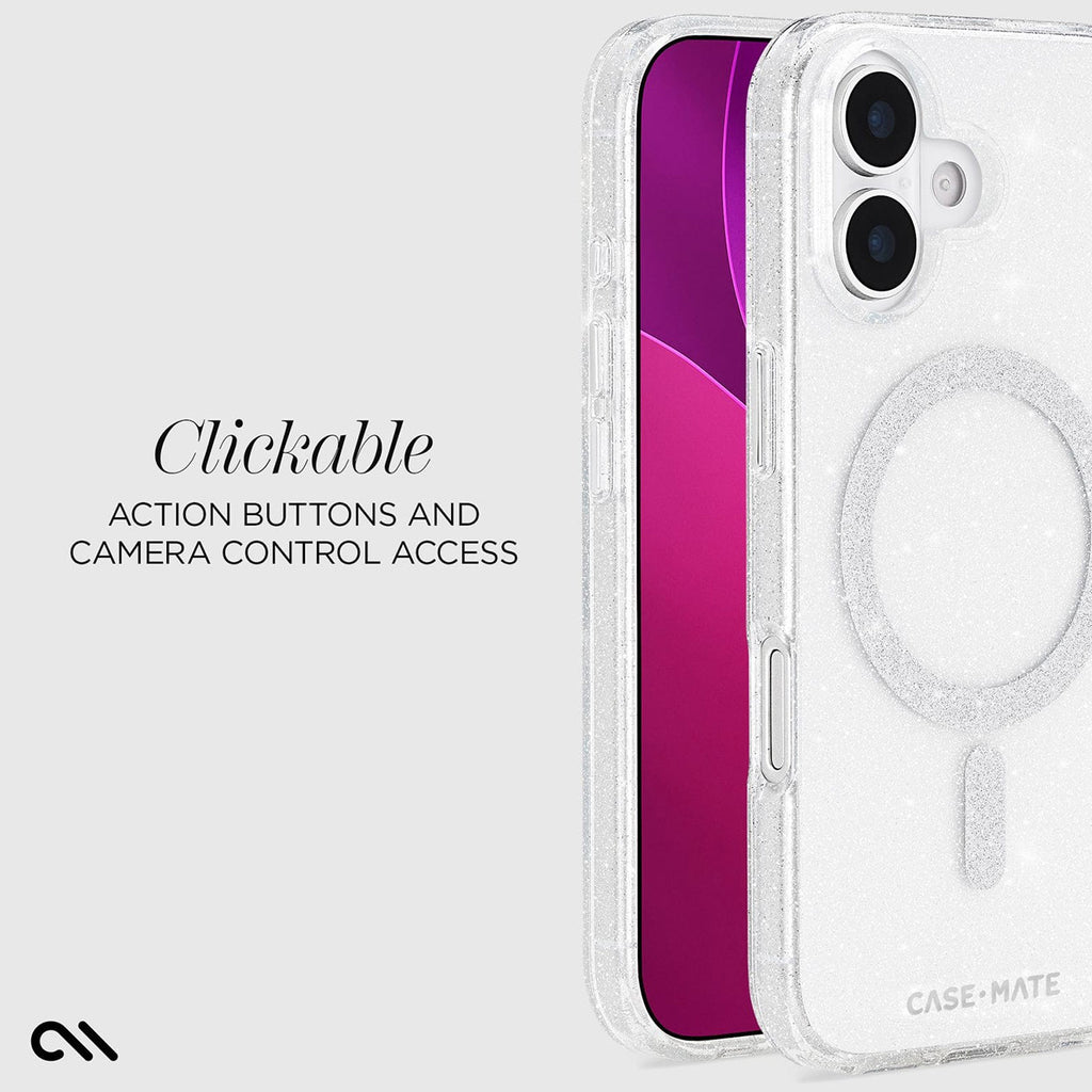 Case-Mate MagSafe Phone Case for iPhone 17 in Sheer Twinkle Silver - CM057384 - image 4